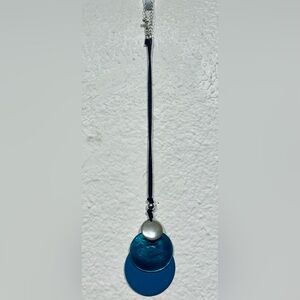 George Black, Blue & Silver-tone Pendant Necklace